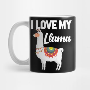I Love My Llama Mug